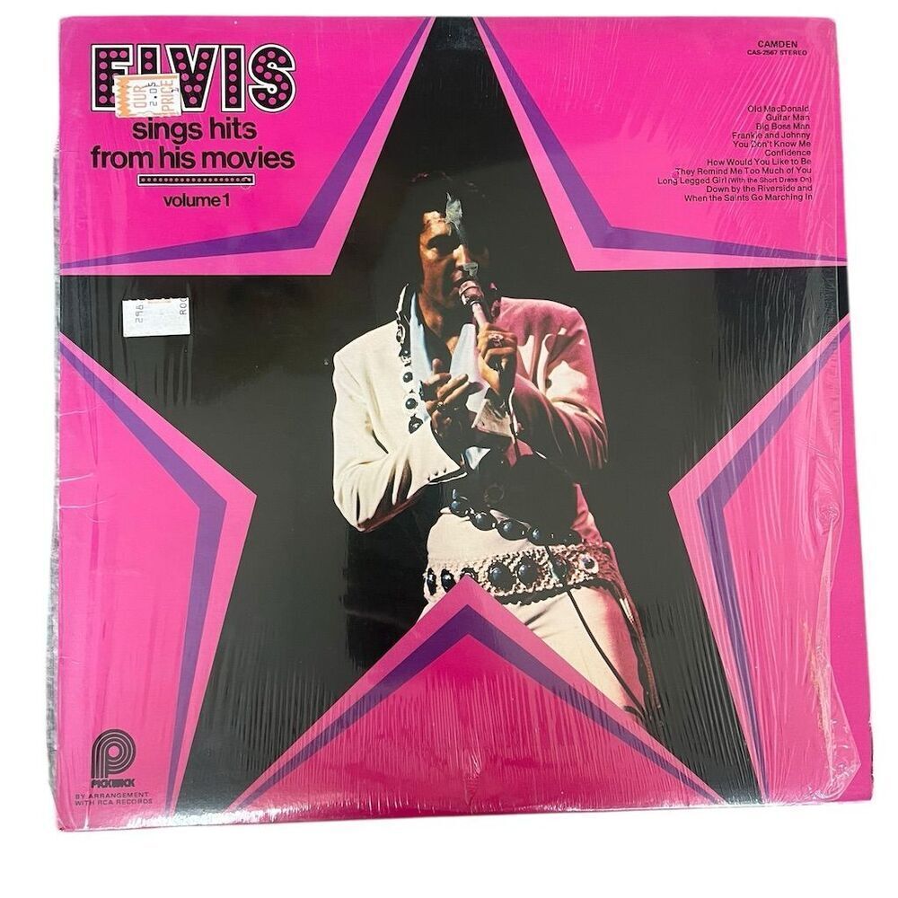 Elvis Presley - Elvis Sings Hits from His Movies Vol.‎ 1 1972 LP RCA Camden